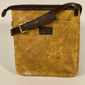Lucchese Tan Leather Men's Bag